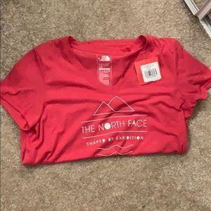 NWT North Face V Neck Tee